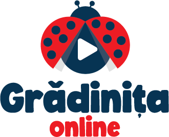 Logo Gradinita Online vertical rosu