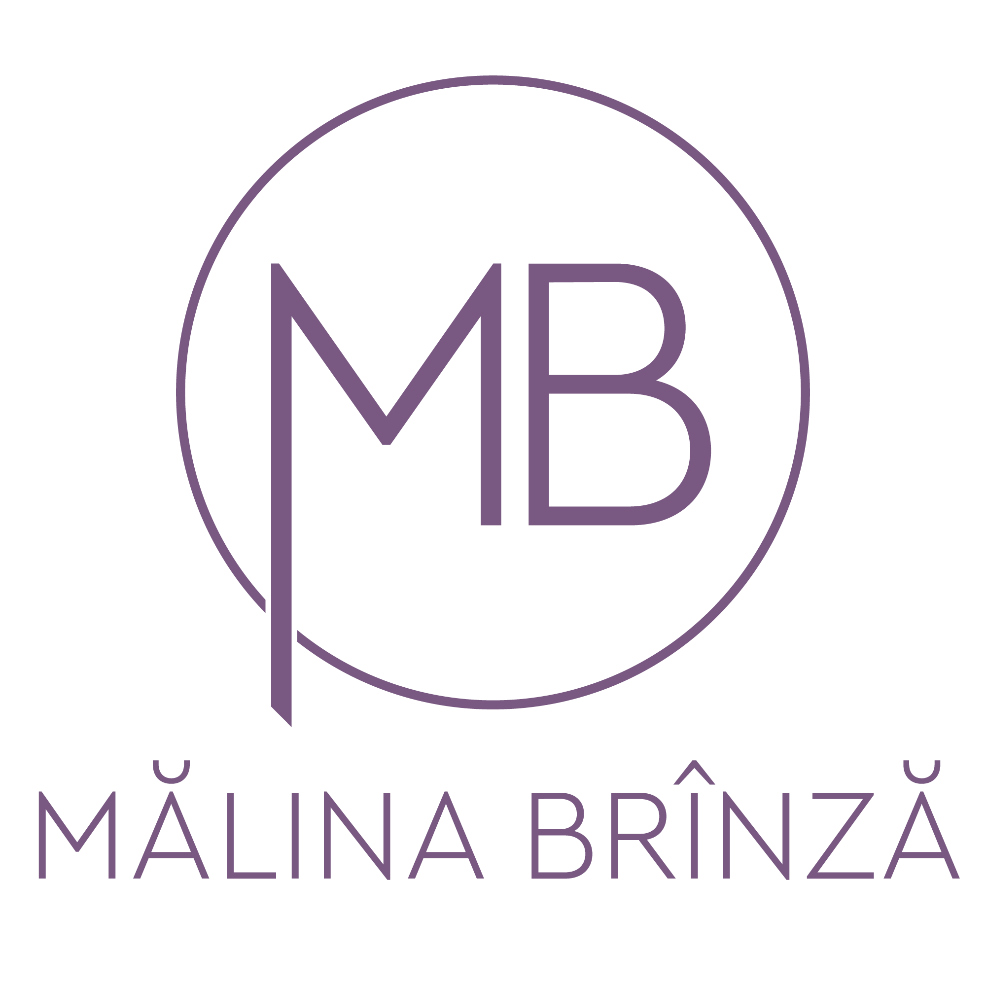 Logo Malina Brinza mov inchis